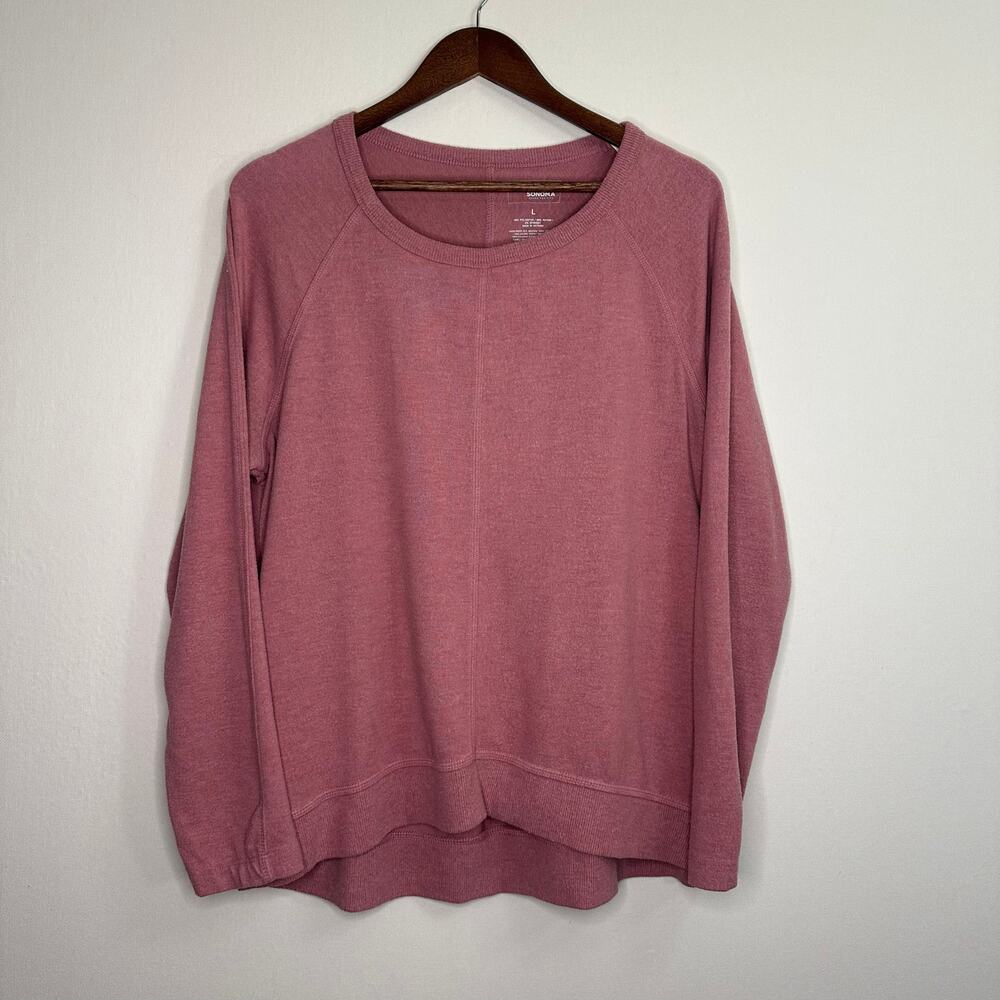 SONOMA Large Pink Soft Long-Sleeved Sweater